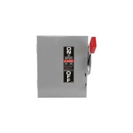 Ge Safety Switches THN 3P 30A 600V 50/60Hz 3Ph Non Fusible 3Wire EA NEMA 1 Heavy Duty THN3361