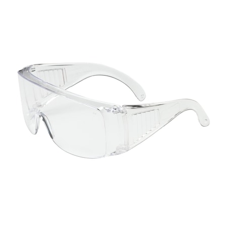 Bouton Optical OTG Rimless Safety Glasses with Clear Temple, Clear Lens and Anti-Scratch Coating 250-99-0900