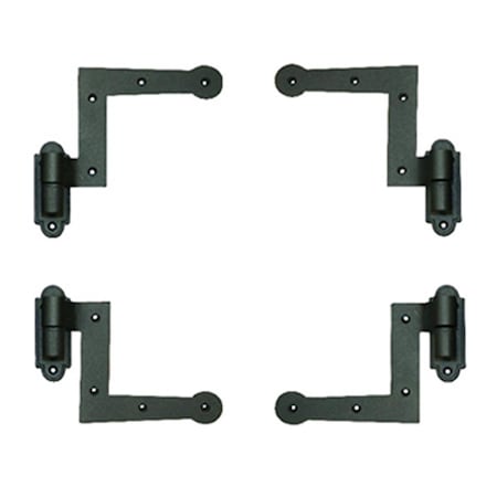 Wood Shutter Hardware New York Style Hinge Kit, Black 30-14-88514