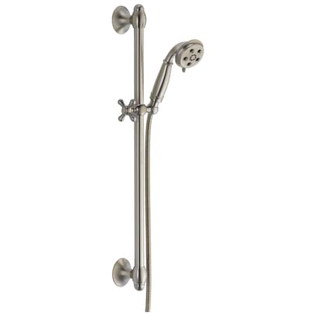 Delta Universal Showering Components H2OKinetic 3-Setting Slide Bar Hand Shower 51308-SS