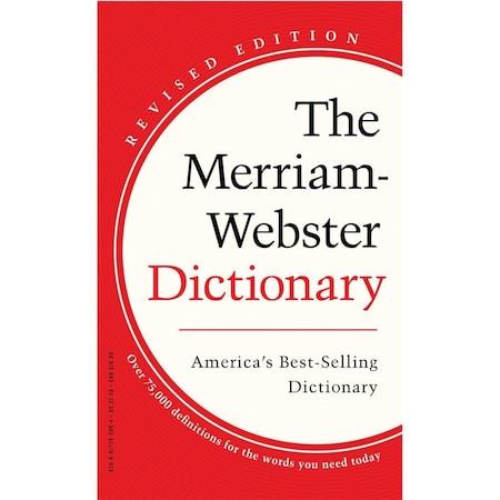 Merriam-Webster Paperback Dictionary, 75000 Definitions, 960 Pgs, 8-1/2inx5-3/4in 2952