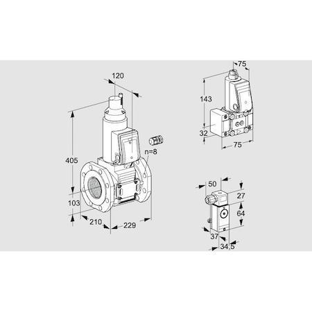 Honeywell Kromschroder VAS8100F05LW3E/B-/P3 KS88205252