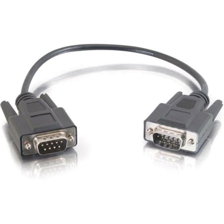 C2G 3ft DB9 M/M Cable - Black - DB-9 Male Serial - DB-9 Male Serial - 3ft - Black 25220