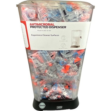 Honeywell Howard Leight Prefilled Maximum Antimicrobial-Protected Dispenser, MXM-30, 400PK HL400-MXM-30-AM