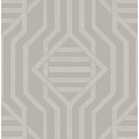 A-Street Prints Essex Light Grey Geometric Wallpaper 4147-27405