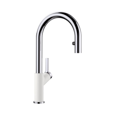 Blanco Urbena Pull-Down 1.5 GPM, Chrome/White 526391