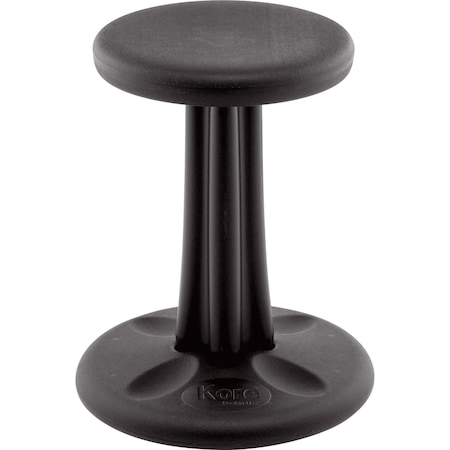 Kore Design Junior Kids Wobble Chair for Schools, Classrooms, 16in tall, Active Seating, Black 803898