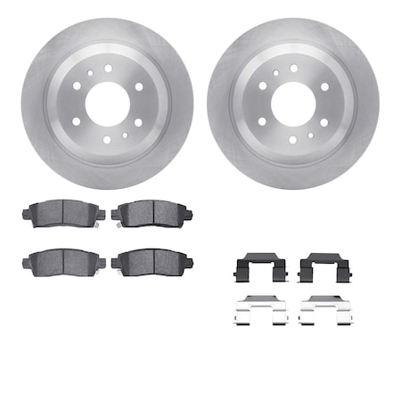 Dynamic Friction Co DFC Brake Rotor with 5000 Brake Pads and Hardware Kit 6512-48289