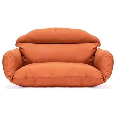 Leisuremod Hanging 2 Person Egg Swing Cushion, Orange ES57C-OR