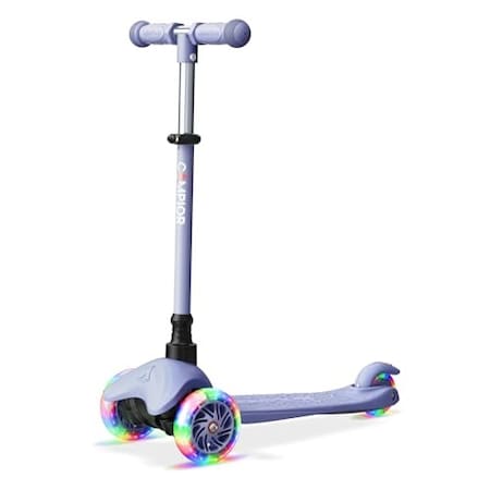 Campior Gray 3-Wheel Kids Scooter, LED Wheels, Adjustable Handlebar, Anti-Slip Deck, Ages 2+ CAMKSGRAY