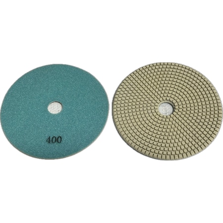 Vantage Product Flexible Risen Bond Dry Polishing Pad, Concrete Finishing, 7'' R-FB70400