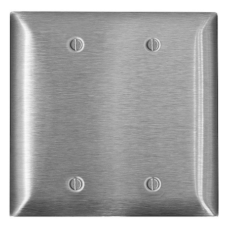Leviton Wall Plate, Blank, Stainless Steel SSJ23-C40