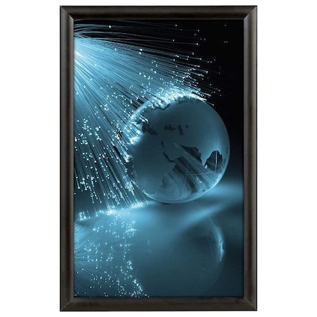 M&T Displays Snap Frame 11 in. X 17 in. Poster Size, 1 in. Black, Mitred Corner UCN255B017X7991