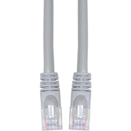 Cable Wholesale Cat5e Gray Copper Ethernet Patch Cable, Snagless/Molded Boot, POE Compliant, 100 foot 10X6-021HD