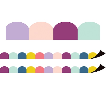 Teacher Created Resources Oh Happy Day Scalloped Magnetic Border, 24 Feet Per Pack, 2PK TCR77561