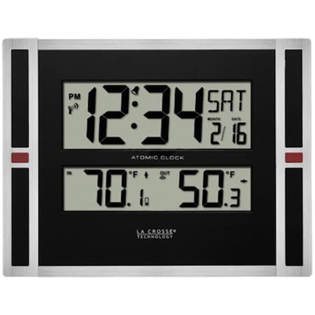 La Crosse Technology 513-149 11in WWVB Digital Clock with temperature LA326392
