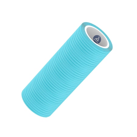 Dynarex Sensi Wrap, Self-Adherent, 4"x5 Yards, Light Blue, 18PK 3304