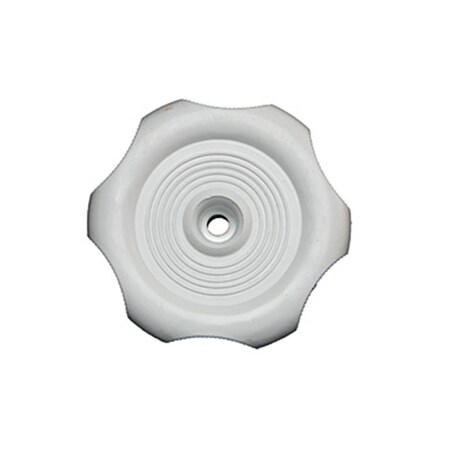 Overtime H717 White 1 In. Plastic Shaft Knob OV342405