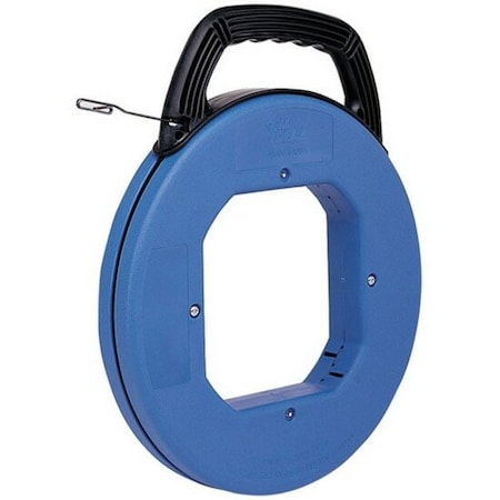 Ideal Fish Tape, Length 240 ft, Tape Width 1/8 in, Steel, Blue 31-057