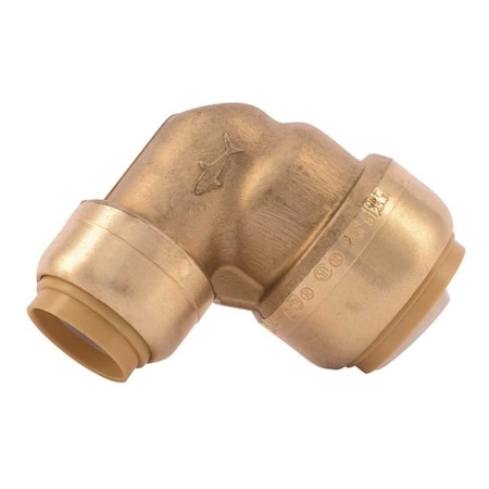 Sharkbite 1/2 in. x 3/4 in. Brass Push-to-Connect 90-Degree Reducer Elbow U274LF