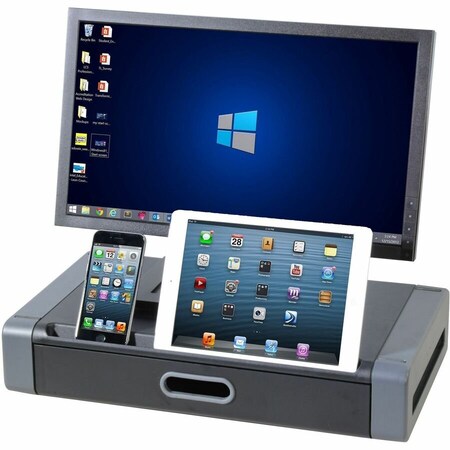 Kantek PLACE MONITOR AT A COMFORTABLE HEIGHT. ELEGANT CONTEMPORARY DESIGN. FRONT SLOT F MS760