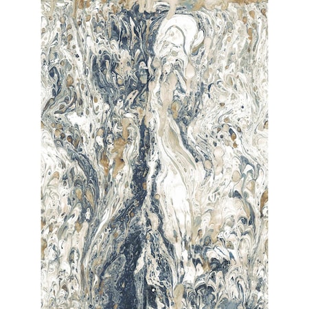 York Wallcoverings Watermark Blue Wall Mural MU0226M