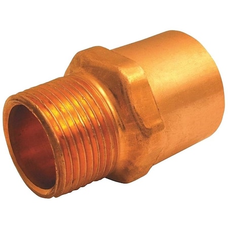 Epc Elkhart Products 104R Series Reducing Pipe Adapter, 3/8 x 1/2 in, Sweat x MNPT, Copper 30304