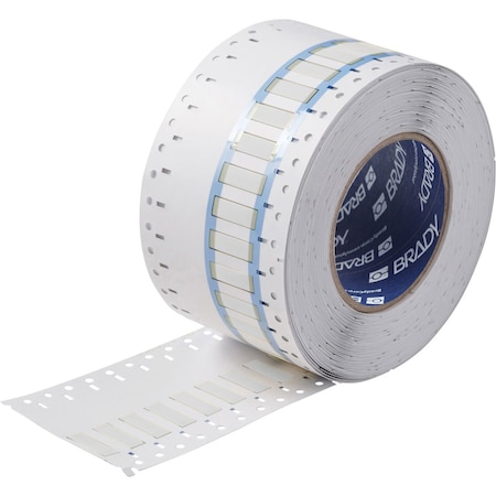 Brady BSP45 Series PermaSleeve Heat Shrink Polyolefin Wire Marking Sleeves, 0.187 in. Dia x 1 in. W, White SA-3PS-187-1-WT