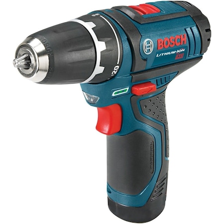 Bosch 12V Standard Drill Kit, 3/8 in, 12 V DC, Battery Included Cordless Drill PS31-2A