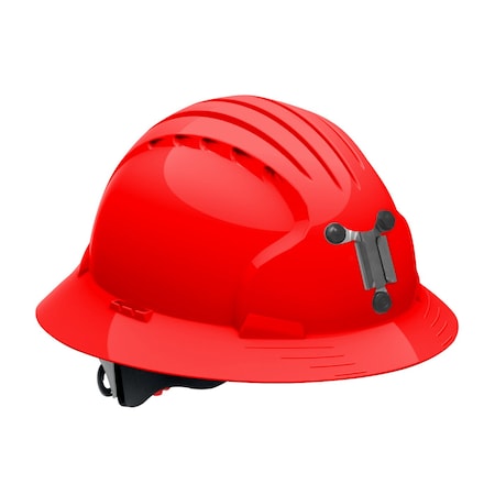 Jsp Full Brim Mining Hard Hat w/HDPE Shell, 6-Point Polyester Suspension and Wheel Ratchet Adj. 280-EV6161M-60
