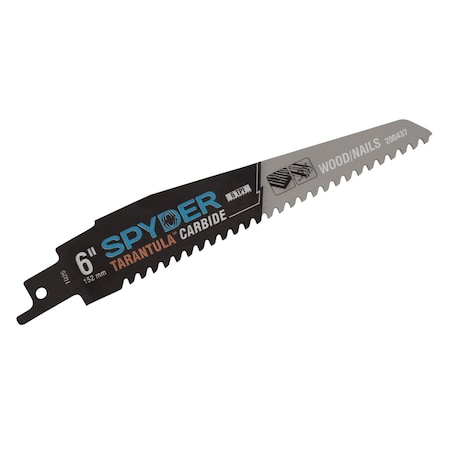 Spyder 6 Inch 6 TPI Carbide Toothed Reciprocating Saw Blade - 200437
