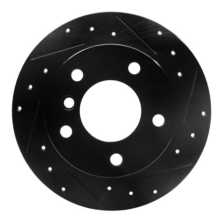 Dynamic Friction Co DFC Brake Rotor - Drilled and Slotted - Black 633-31045R