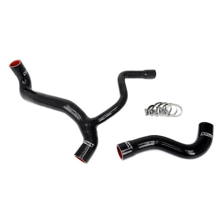 Hps Performance High Temp Reinforced Silicone Radiator Coolant Hose Kit, Black, 57-2040-BLK