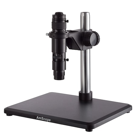 Amscope Wide-zoom Inspection Monocular Stereo Microscope 0.83X-10X Magnification on Pillar Stand H1000