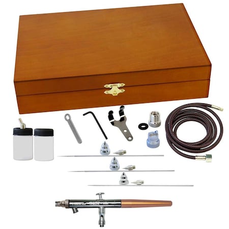 Paasche TS Airbrush in Wood Case w/ 4 head sizes TS-4WC