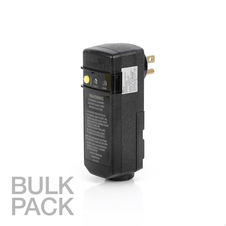 Leviton GFCI Panel Mount, Black, PK20, 20 GSRA1-1