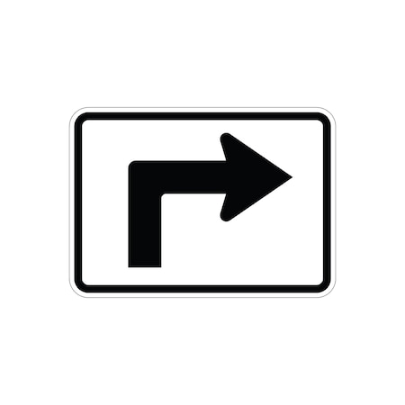 Sign Solutions Usa Traffic Sign, 21 in Width, Aluminum Sign, Horizontal Rectangle DUS06HWT2115M5-1R