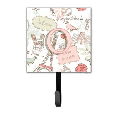 Carolines Treasures Letter O Love In Paris Pink Leash and Key Holder CJ2002-OSH4