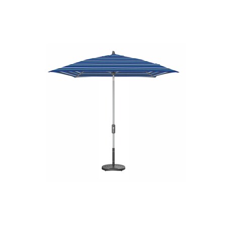 Treasure Garden 7.5 ft Square Patio Umbella, aluminum, fiberglass ribs, outdoor, Milano Cobalt Stripe UM847SQ-SS 56080 Milano Cobalt Stripe