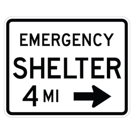 Sign Solutions Usa Traffic Sign, 30 in Width, Aluminum Sign, Horizontal Rectangle DUS12HWT3024EM-7aR