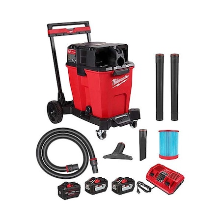 Milwaukee Tool M18 12GAL Vacuum Kit+M18FORGE HD12Bat 0930-22HD, 48-11-1813