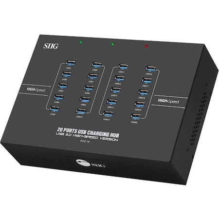 Siig ADDS 20 USB PORTS WITH 5V/2.1A POWER OUTPUT TO YOUR SYSTEM, DATA TRANSFER RATE U ID-US0611-S1