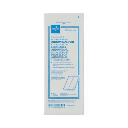 Medline Sterile Abdominal Pad, 8in x 10in, 360PK NON21454