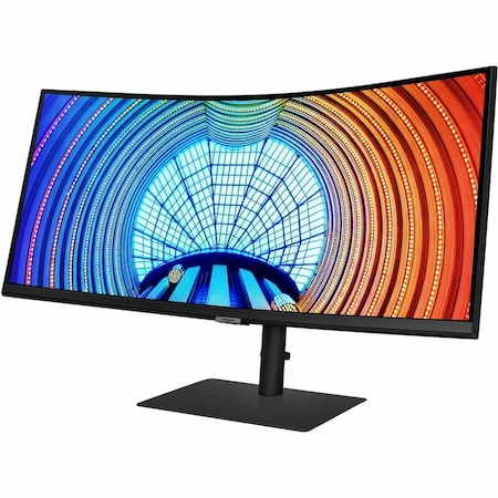 Samsung ViewFinity S34A654UBN 34" Class UW-QHD Curved Screen LCD Monitor - 21:9 - Black S34A654UBN