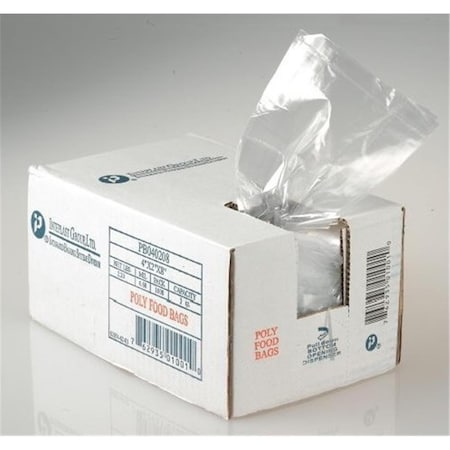 Inteplast Poly Bag 10 in. W x 8 in. G x 24 in. L IBS PB100824XH