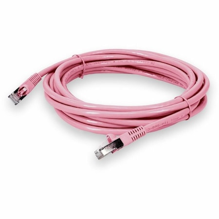 Add-On 15FT PINK CAT 6 SHIELDED STP PVC ETHERNET CABLE SNAGLESS EASY CLEAR BOOT RJ-45 ADD-15FCAT6S-PK