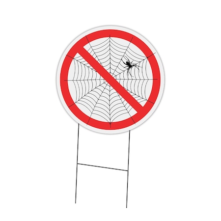 Signmission No Web Double Sided Corrugated Plastic Circle Yard Sign C-24-CIR-DS-WS- No web