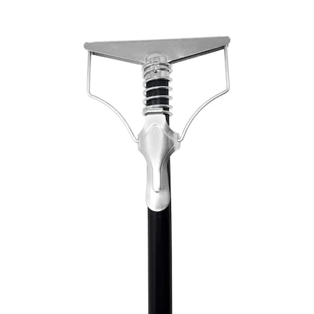 Powerclean Metal Spring Lever Mop Handle, 60 inch, Black MHS