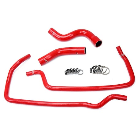 Hps Performance High Temp Reinforced Silicone Radiator and Heater Coolant Hose Kit, Red,  57-1449-RED