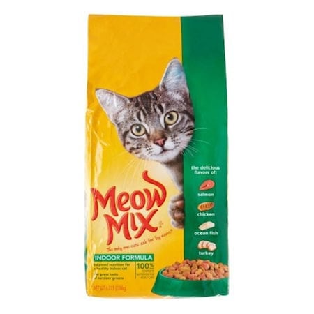 Jm Smuckers 6.3 lbs Meow Mix Cat Food, Indoor Formula - Case of 4, 4PK 799798
